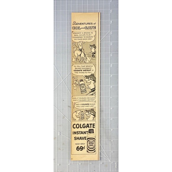Colgate Print colgate | Art | Colgate Instant Shave Adventures Of Col Gate 3 Vintage ...